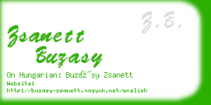 zsanett buzasy business card